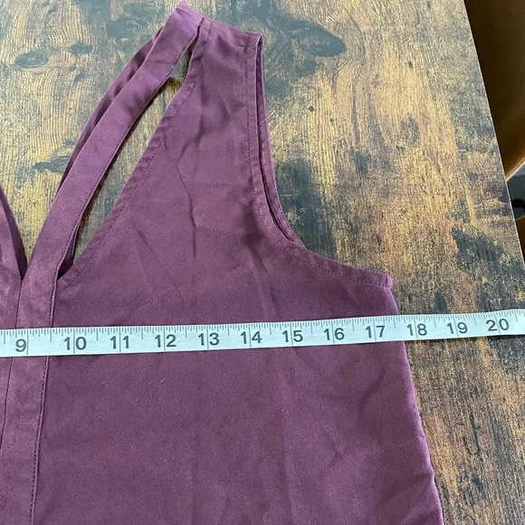 TROUVE burgundy cutout blouse - Picture 4 of 6